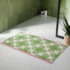 Orla Kiely Retro Flower in Clover Bath Mat